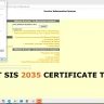 CAT SIS 2035 CERTIFICATE Patch TOOL