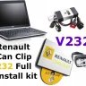 Renault Can Clip 232 Full install kit + KEYGEN